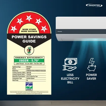 Daikin ATKM35XV16VAA 1 Ton 5 Star 2026 Inverter Split AC