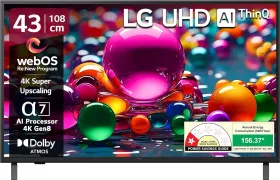 LG UA82 Series 43 inch Ultra HD 4K Smart LED TV (43UA82006LA)