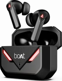 boAt Newly Launched Immortal 158 TWS in Ear Gaming Earbuds with 40hrs Playback, 40ms Super-Low Latency Beast™ Mode, RGB LEDs, 4 Mics with ENx™, IWP™, ASAP™ Charge, BTv5.3(Black Sabre)