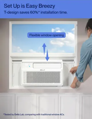 Della 048-TL-W10KI 10000 BTU 115V Inverter Window AC