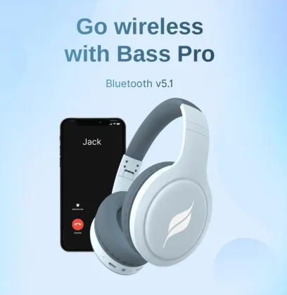 Leaf Bass Pro Wireless Headphones