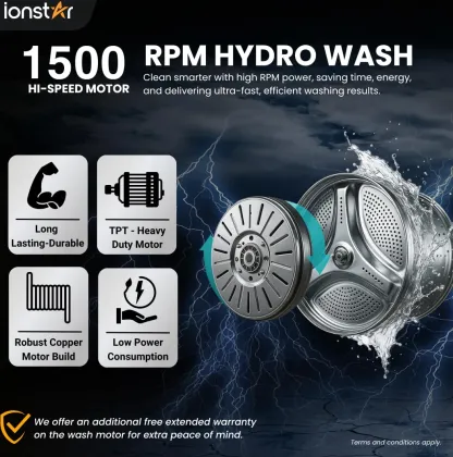 Ionstar 75HYDRO-G6BG-N1 7.5 kg Fully Automatic Top Load Washing Machine