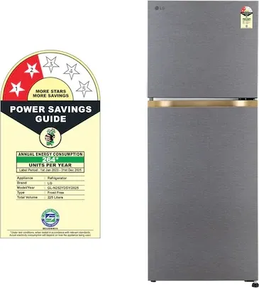 LG GL-N252YDSY 225 L 2 Star Double Door Refrigerator