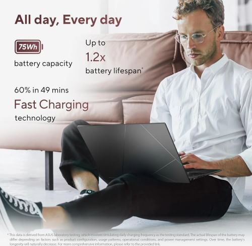 Asus Zenbook 14 UM3406KA-PP240WS Laptop (AMD Ryzen AI 5 340/ 16GB/ 512GB SSD/ Win11 Home)