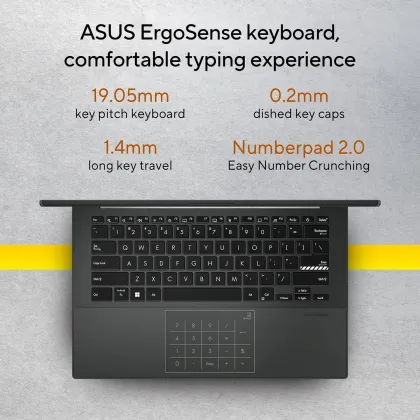 Asus Vivobook Go 14 E1404FA-NK547WS Laptop (Ryzen 5 7520U/ 16GB/ 512GB SSD/ Win11)