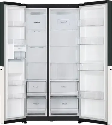 LG GL-B257EET3 650 L 3 Star Side By Side Refrigerator