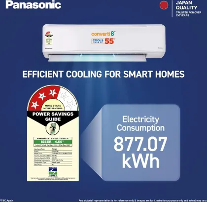 Panasonic CS/CU-SU18BKY3T 1.5 Ton 3 Star 2026 Inverter Split AC