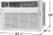 Frigidaire FHWW185WE2 18000 BTU 230V Inverter Window AC