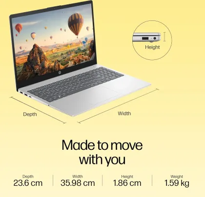 HP 15-fc0389AU Laptop (AMD Ryzen 5 7530U/ 16GB/ 512GB SSD/ Win11 Home)