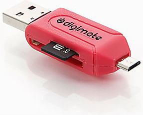 Digimate Micro USB OTG Adapter for Micro & SD Cards
