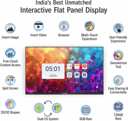Limeberry SP-IWB-982098 98 inch Ultra HD 4K Interactive Flat Panel