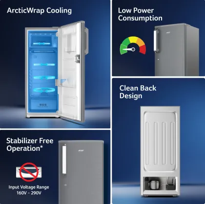 Acer AR215AD3FSHD 215 L 3 Star Single Door Refrigerator
