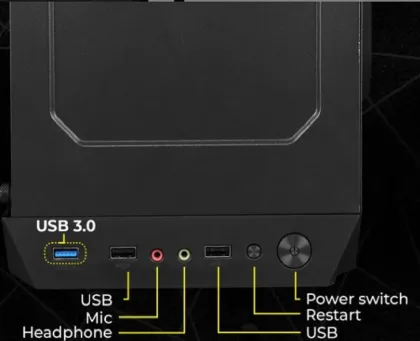 Zebronics ZIUM1 Tower PC (1st Gen Core i5/ 8 GB RAM/ 500 GB HDD/ 128 GB SSD/ Win 10) - image 3