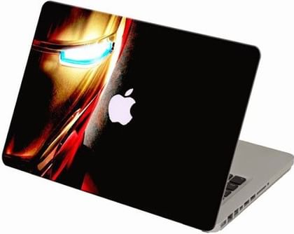 Theskinmantra Iron Man Stare Macbook 3m Bubble Free Vinyl Laptop Decal (Macbook Air 13)