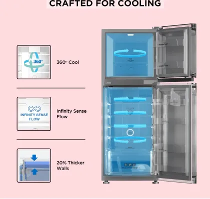 Black and Decker BXRF1F3GHI285IN 285 L 3 Star Double Door Refrigerator