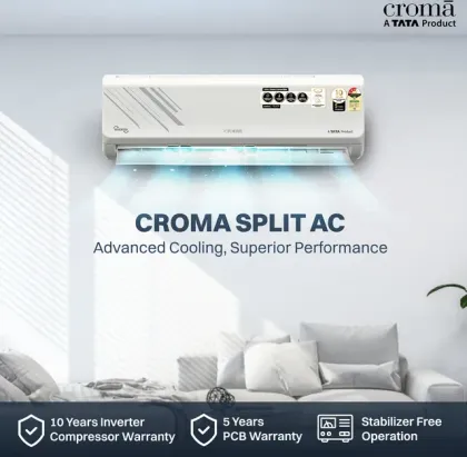 Croma CRLA012IND255360 1 Ton 3 Star 2025 Inverter Split AC