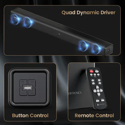 Portronics Pure Sound 107 200W Bluetooth Soundbar