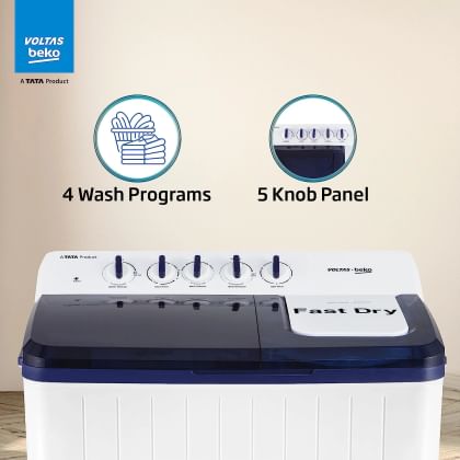 Voltas Beko WTT120UPA 12 Kg Semi Automatic Washing Machine