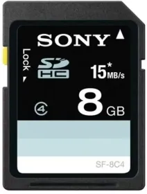 Sony 8 GB SDHC Class 4 Memory Card