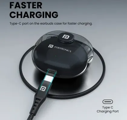 Portronics Harmonics Twins S4 Smart True Wireless Earbuds