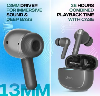 pTron Bassbuds Duo Pro True Wireless Earbuds