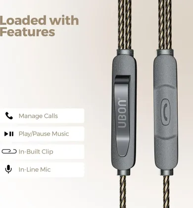 Ubon TC-486 Type-C Wired Earphones