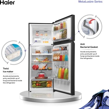 Haier HEB-333GB-P 325 L 3 Star Double Door Refrigerator
