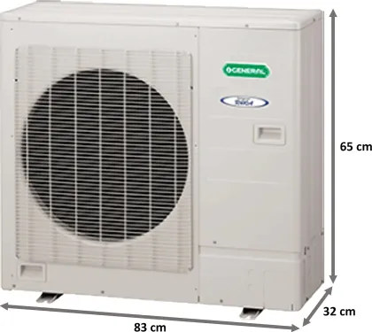 O General ASGA30FUTD-B 2.5 Ton 3 Star Split AC