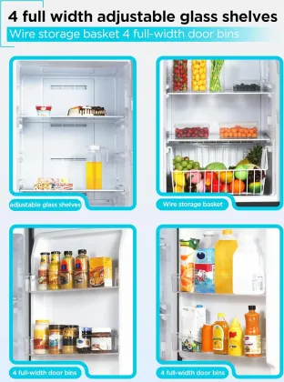 BLACK+DECKER BUC1700XS 17 Cu Ft Single Door Refrigerator