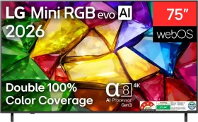 LG MRGB85 75 inch Ultra HD 4K Smart Mini RGB TV (75MRGB85BLA)