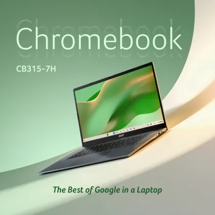 Acer Chromebook 15 CB315-7H Laptop (Intel Core 3 N50/ 4GB/ 64GB eMMC/ Chrome OS)