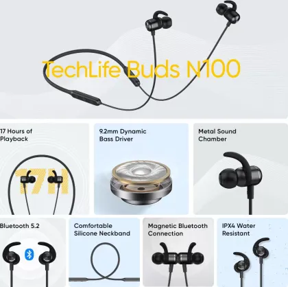 Realme TechLife Buds N100 Wireless Neckband