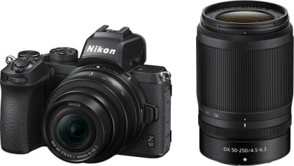 Nikon Z50 20.9MP Mirrorless Camera with Z DX 16-50mm VR & Z DX 50-250mm VR & Nikkor Z 35mm F/1.8 S Lens