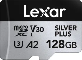 Lexar Silver Plus 128GB Micro SDXC UHS-I Memory Card
