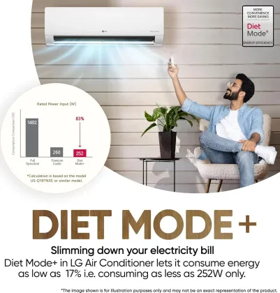 LG US-Q19YNZE3 1.5 Ton 5 Star 2025 Inverter Split AC