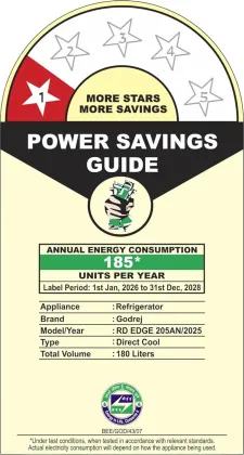 Godrej RD EDGE 205AN WRF 180 L 1 Star Single Door Refrigerator