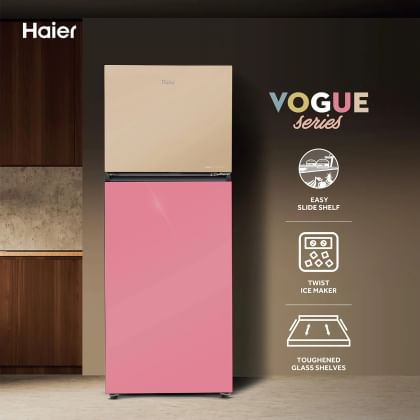 Haier HRF-3783CPG-P 328 L 3 Star Double Door Refrigerator