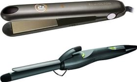 Remington Hair Care Gift Pack Combination Ci76 Hair Curler and S2002 Hair Straightener
