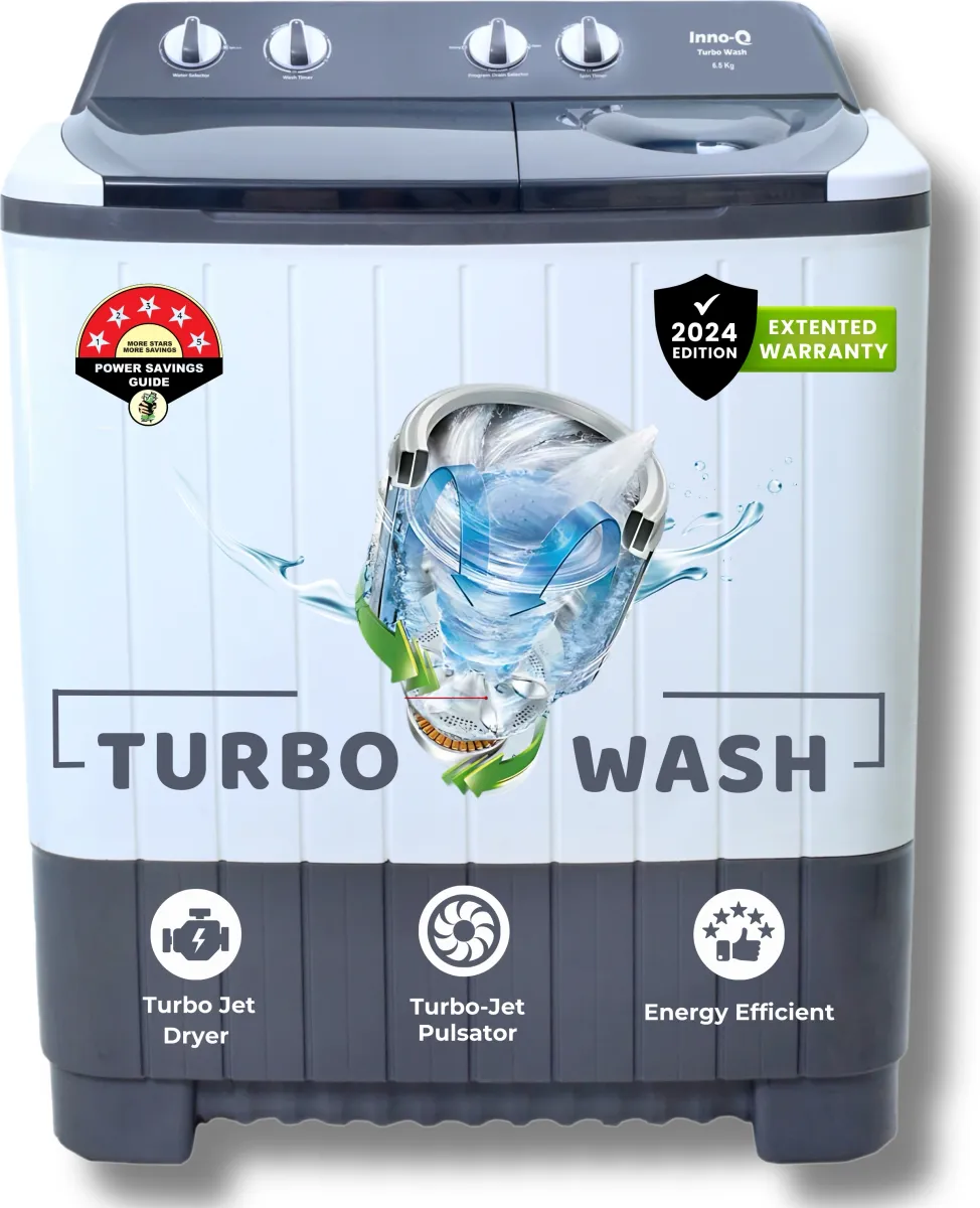 Infinity Q 65 Inno-Q 65-TURBO-IVI 6.5 Kg Semi Automatic Top Load Washing Machine ...