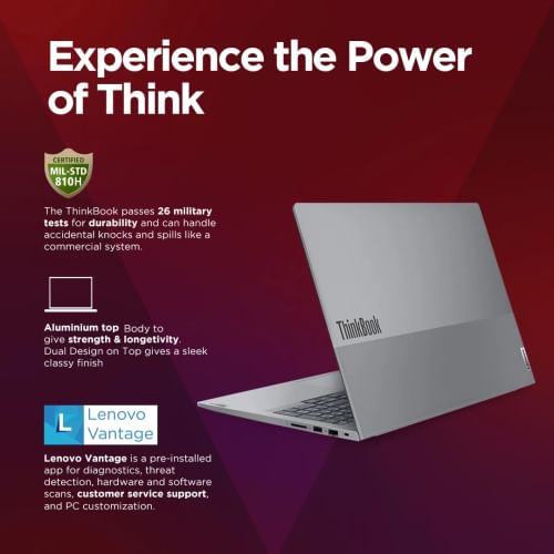 Lenovo ThinkBook 16 G6 21KKA0G1IN Laptop (AMD Ryzen 7 7730U/ 16GB/ 512GB SSD/ Win11 Home)