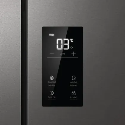 Haier HRB-600IS 520 L 3 Star French Door Refrigerator