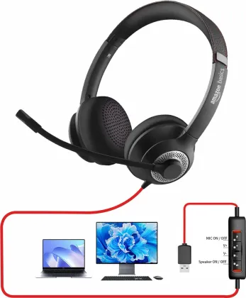 AmazonBasics Pro Series Wired Headphones