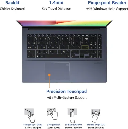 Asus VivoBook Ultra 15 X513EA-EJ731TS Laptop (11th Gen Core i7/ 8GB/ 512GB SSD/ Win10)