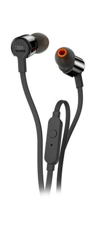 JBL T210 Pure Bass in-Ear Headphones with Mic (Black)