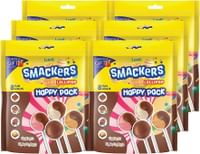 LuvIt Smackers Chocolate Flavoured Lollipops | Surprise Toy For Kids | Big Stick Lollipops | Pack of 6 - 96g Each