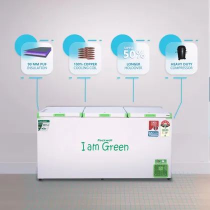 Rockwell GFR910UC 750 L Triple Door Deep Freezer