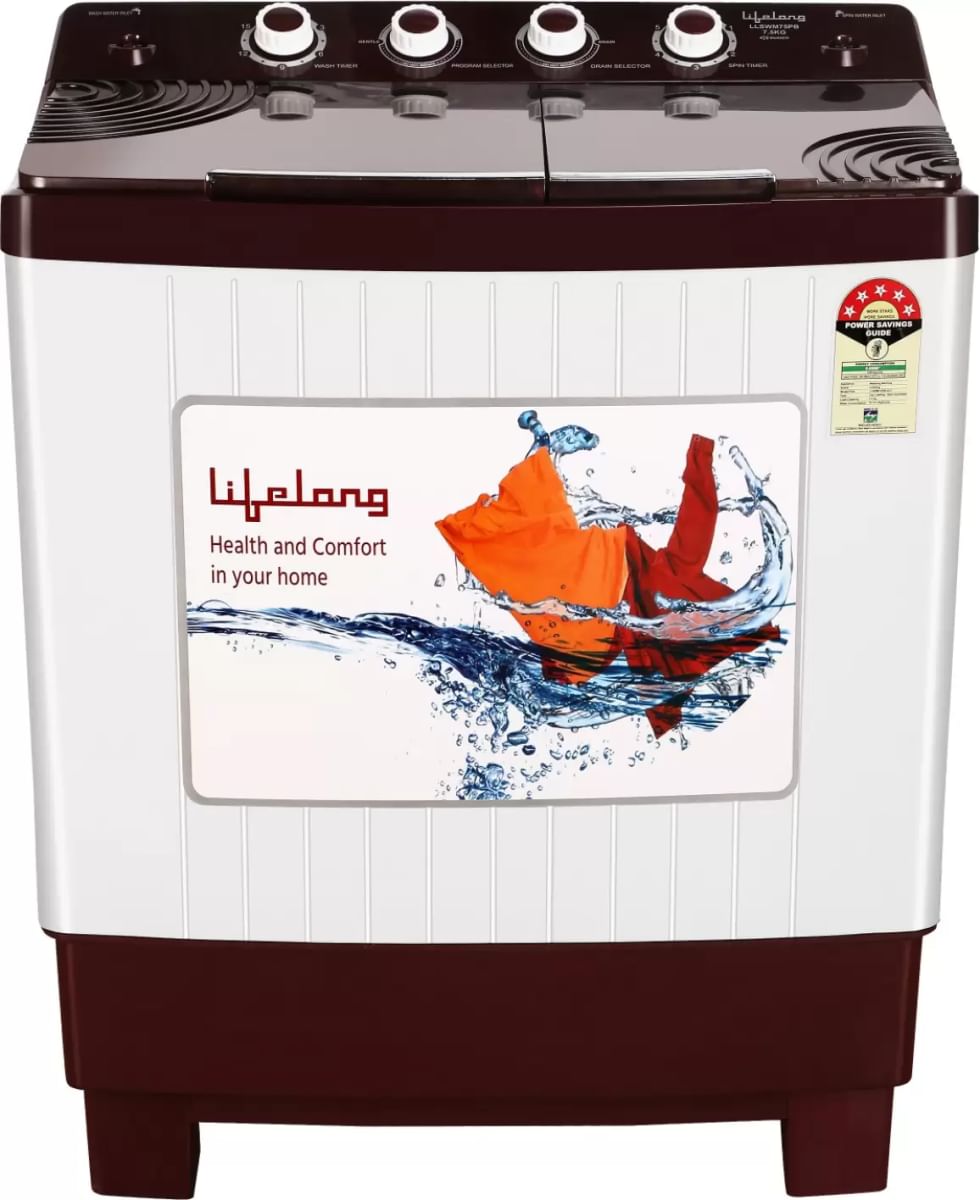 lifelong 8 kg top loading semi automatic washing machine llw08