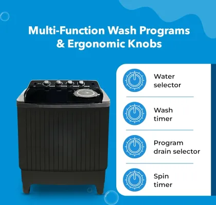 Power Guard PG105WM-TP-OP 10.5 Kg Semi Automatic Washing Machine