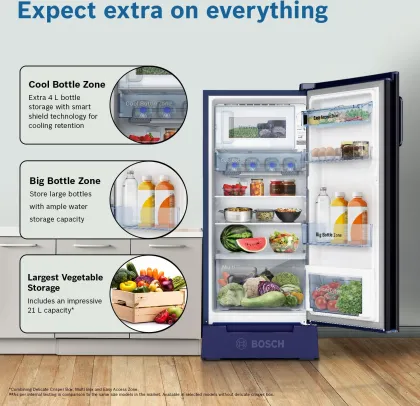 Bosch CST18U14PI 187 L 4 Star Single Door Refrigerator