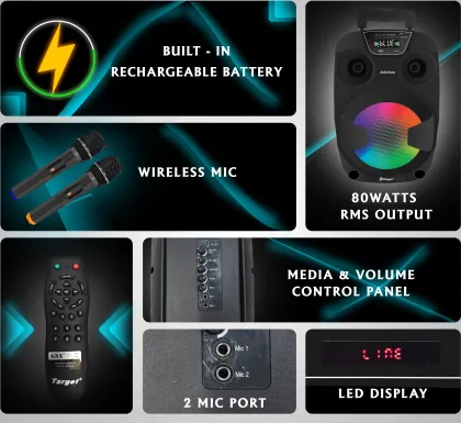 Target TT-PSI-830 80W Bluetooth Speaker